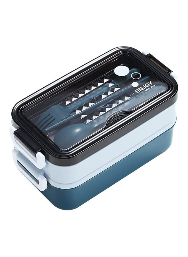 Leakproof Lunch Box Polypropylene Blue 22x12x11cm - Image 1